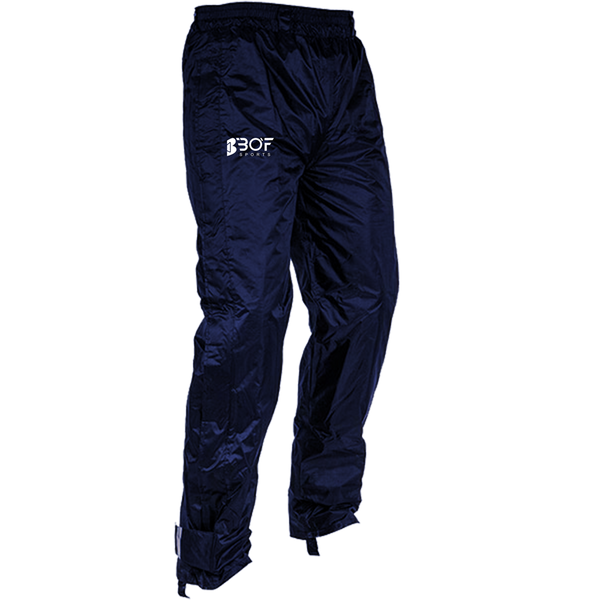 Navy top rain pants