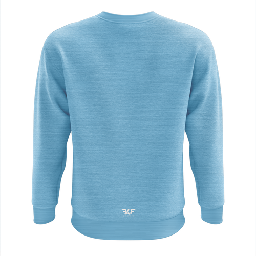 Light Blue Melange: Crewneck Jumper