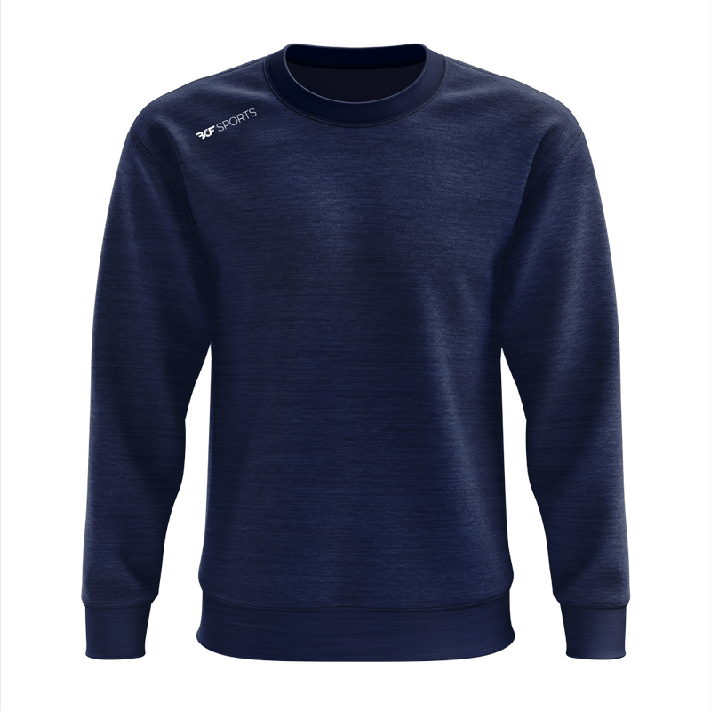 Navy Melange: Crewneck Jumper