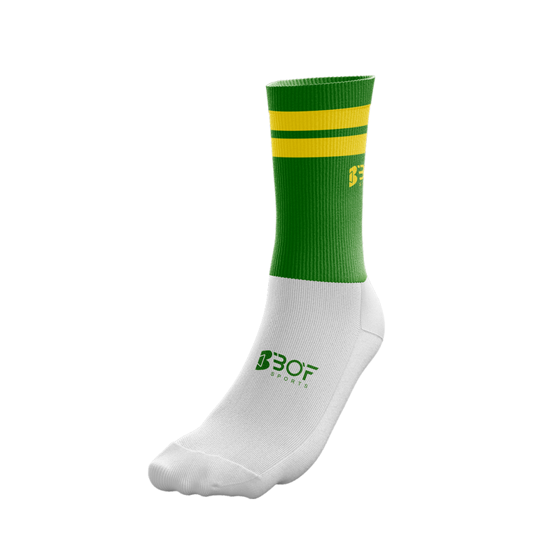 Half-Socks - Green & Yellow Gripped