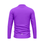 Purple Melange: Half-Zip Lycra