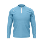 Light Blue Melange: Half-Zip