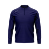 Navy Melange: Half-Zip