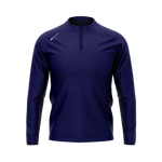 Navy Melange: Half-Zip