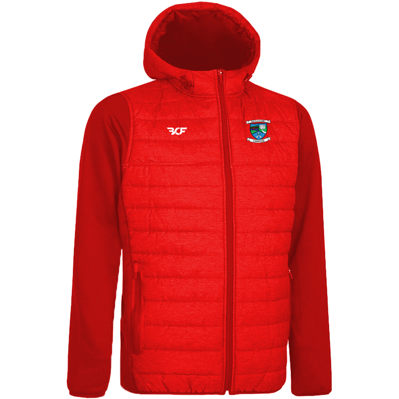 Ballyduff Upper Camogie (Waterford): Hooded Soft Sleeved Gilet Navy Red