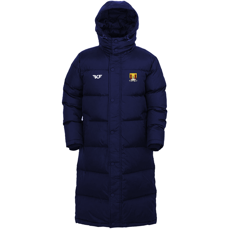 Three quarter length padded top coat