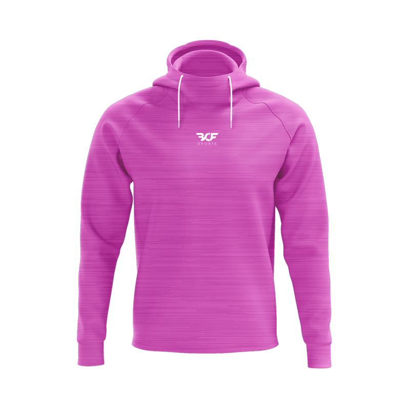 Pink Melange: Pullover Hoodie