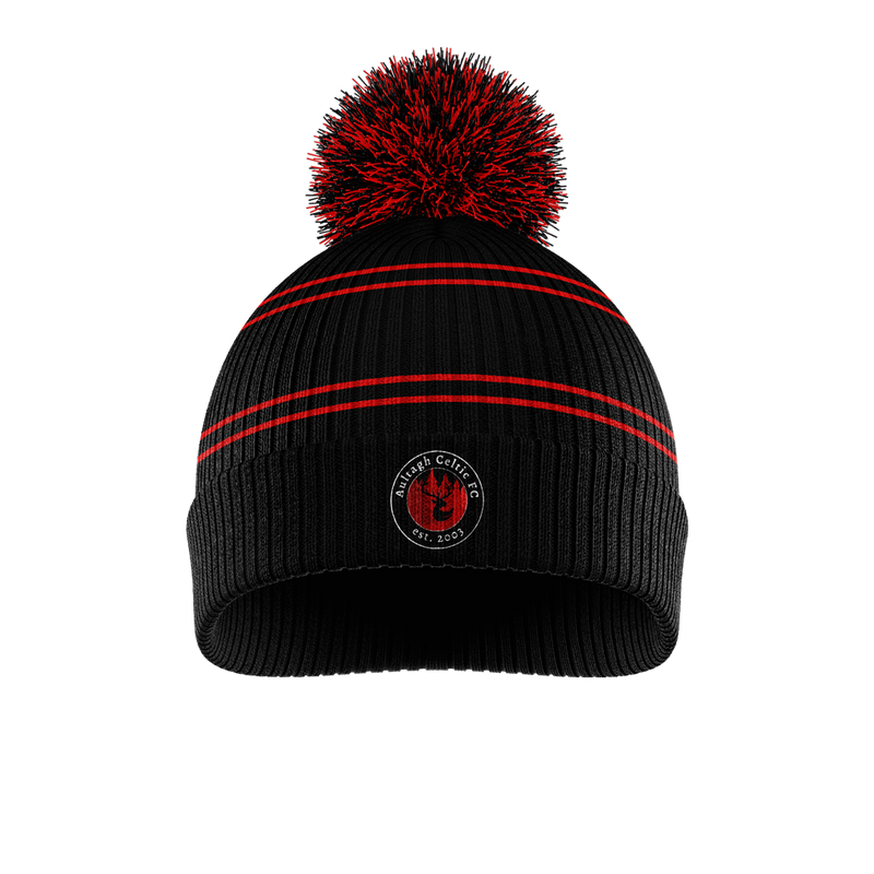 Aultagh Celtic FC: Knitted Bobble Hat