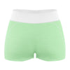 Ladies Leisure Shorts - Pastel Green Melange