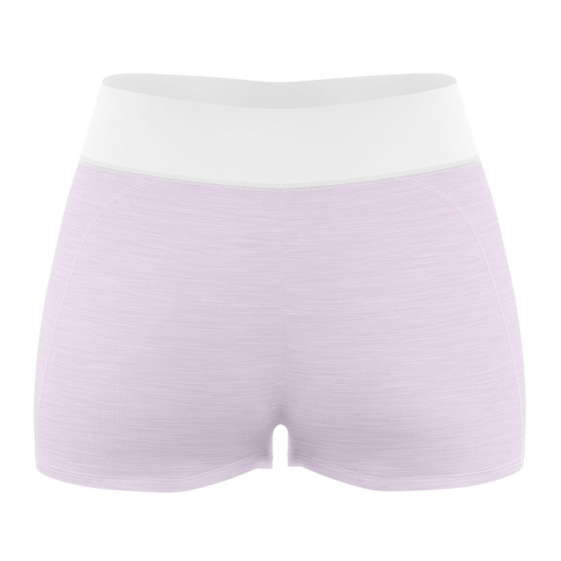 Ladies Leisure Shorts - Pastel Pink Melange