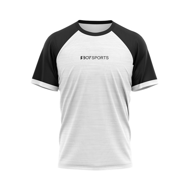 BOF T-Shirt - Melange White & Solid Black